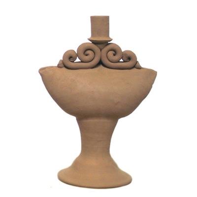 CANDELABRO A 1 FIAMMA (Bsc) h.30,00 l.20,00  cm. 1,20kg