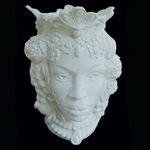 TESTA AFRO DONNA MED C/FRUTTA (Bsc) h.24 cm.