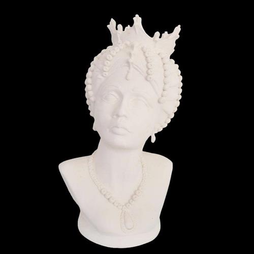 TESTA DONNA MEZZOBUSTO C/CORONA (Bsc)h.45 l.25 x p.20 cm.4,50kg
