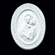 CAPEZZALE MADONNA OVALE (Bsc) h.35,00 l.30,00 p.4,00  cm. 2,40kg