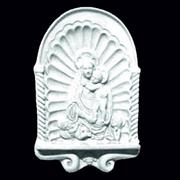 CAPEZZALE MADONNA CUPOLA (Bsc) h.30,00 l.42,00 p.6,00cm. 3,90kg